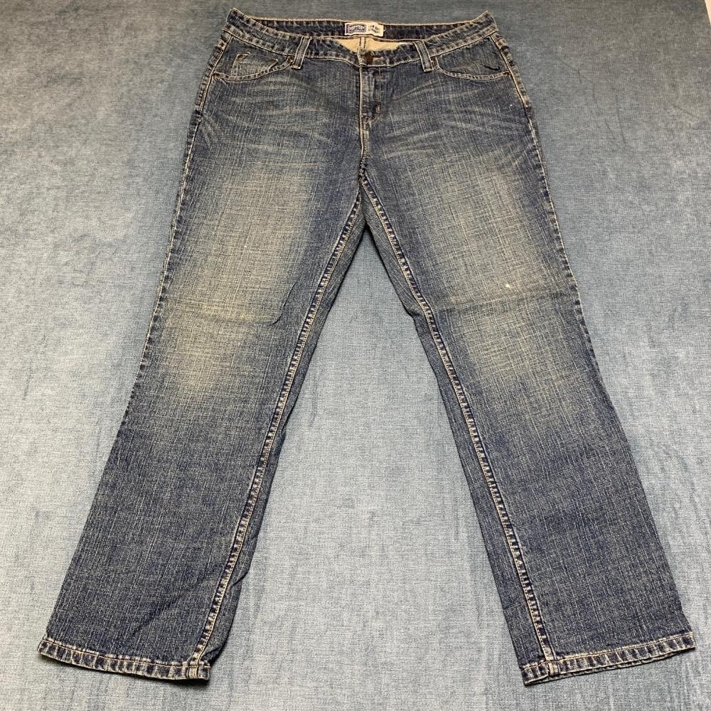 Signature Levi Strauss & Co. Jeans Women 14 Short Blue Stretch Low Rise Straight